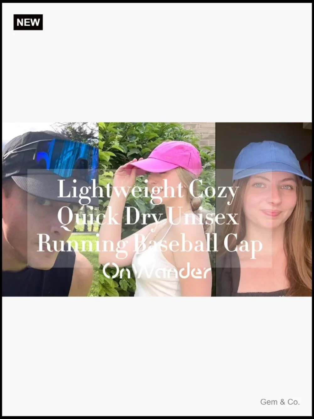 UPF 80+ Sun Protection Lightweight Golf Cap, Breathable Quick-Dry Baseball Hat